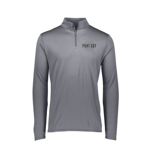 [FTLQFLGY-FAXS-LOGO1] Decker Women's Flex-Lite 1/4 Zip Shirt (Female Adult XS, Gray, Logo 1)