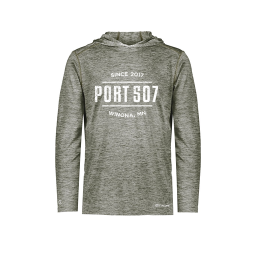 [FOLHCGGY-AS-LOGO2] Decker Men's Charge Hoodie (Adult S, Gray, Logo 2)