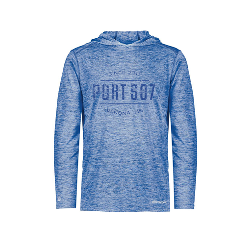 [FOLHCGRY-YS-LOGO3] Decker Youth Charge Hoodie (Youth S, Royal, Logo 3)