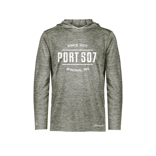 [FOLHCGGY-YS-LOGO2] Decker Youth Charge Hoodie (Youth S, Gray, Logo 2)